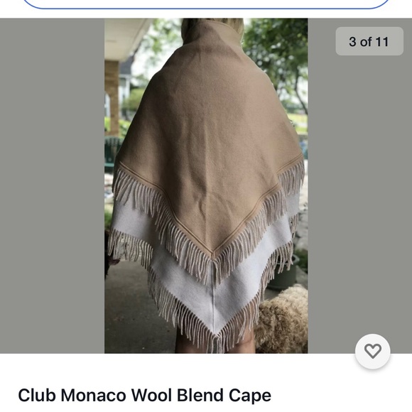 Club Monaco Wool Cape - Picture 3 of 11